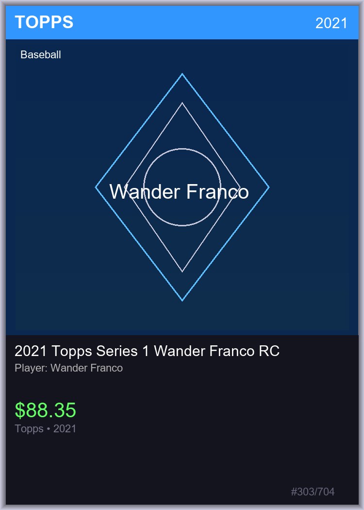 2021 Topps Series 1 Wander Franco RC